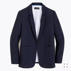 J.Crew Womens Open-front blazer Navy Blue Size 2 Career Wear